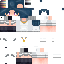 Minecraft skin texture, 64x64 pixels