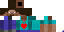 Minecraft skin texture, 64x32 legacy pixels