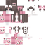Gray Minecraft skin texture, 64x64 pixels