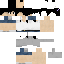 Minecraft skin texture, 64x64 pixels