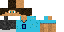 Minecraft skin texture, 64x32 legacy pixels