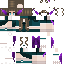 Minecraft skin texture, 64x64 pixels