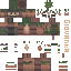 Minecraft skin texture, 64x64 pixels