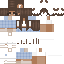 Brown Minecraft skin texture, 64x64 pixels