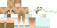 Minecraft skin texture, 64x32 legacy pixels