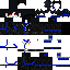 Black Minecraft skin texture, 64x64 pixels