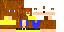 Minecraft skin texture, 64x32 legacy pixels