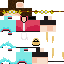 Minecraft skin texture, 64x64 pixels