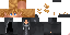 Minecraft skin texture, 64x32 legacy pixels