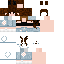 Minecraft skin texture, 64x64 pixels