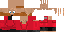 Minecraft skin texture, 64x32 legacy pixels