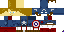 Minecraft skin texture, 64x32 legacy pixels