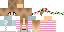 Minecraft skin texture, 64x32 legacy pixels
