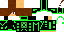 Minecraft skin texture, 64x32 legacy pixels