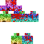 Minecraft skin texture, 64x64 pixels