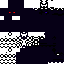 Black Minecraft skin texture, 64x64 pixels
