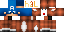 Minecraft skin texture, 64x32 legacy pixels