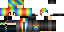 Minecraft skin texture, 64x32 legacy pixels