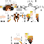 Minecraft skin texture, 64x64 pixels