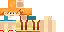 Minecraft skin texture, 64x32 legacy pixels
