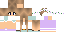 Minecraft skin texture, 64x32 legacy pixels
