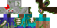 Minecraft skin texture, 64x32 legacy pixels