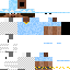 Blue Minecraft skin texture, 64x64 pixels