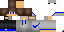 Minecraft skin texture, 64x32 legacy pixels