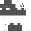 Gray Minecraft skin texture, 64x64 pixels