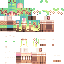 Minecraft skin texture, 64x64 pixels