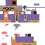 Minecraft skin texture, 64x64 pixels