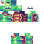 Minecraft skin texture, 64x64 pixels
