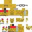 Minecraft skin texture, 64x64 pixels