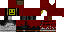 Minecraft skin texture, 64x32 legacy pixels