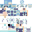 Minecraft skin texture, 64x64 pixels