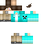 Minecraft skin texture, 64x64 pixels