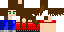 Minecraft skin texture, 64x32 legacy pixels