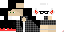 Minecraft skin texture, 64x32 legacy pixels