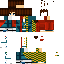 Minecraft skin texture, 64x64 pixels