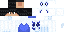 Minecraft skin texture, 64x32 legacy pixels