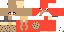 Minecraft skin texture, 64x32 legacy pixels