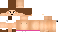 Minecraft skin texture, 64x32 legacy pixels