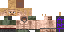 Minecraft skin texture, 64x32 legacy pixels