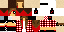 Minecraft skin texture, 64x32 legacy pixels