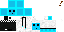 Minecraft skin texture, 64x32 legacy pixels