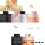 Minecraft skin texture, 64x64 pixels