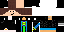 Black Minecraft skin texture, 64x32 legacy pixels