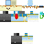 Minecraft skin texture, 64x64 pixels