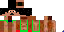 Minecraft skin texture, 64x32 legacy pixels