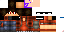 Minecraft skin texture, 64x32 legacy pixels